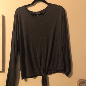 Madewell tie-front sweater